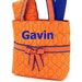Diaper Bag Personalized Quilted Wave 3pc Monogrammed