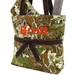 Personalized Diaper Bag Quilted Camo Brown 3pc Set