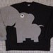 Elephant Trunk sleeve sweatshirt sweater jumper mens L Black