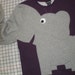 Elephant Trunk sleeve sweatshirt sweater jumper LADIES M EGGPLANT purple