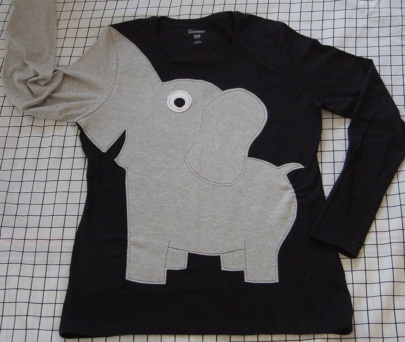 elephant trunk sleeve shirt