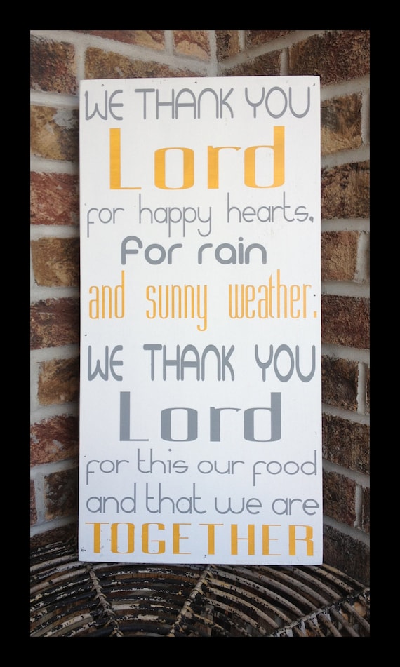 items-similar-to-kitchen-prayer-handpainted-wood-sign-we-thank-you