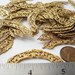 10 Vintage gold tone filigree pieces HC004. This is the last two on this item.