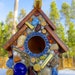Mosaic Gun Shell Birdhouse