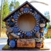 Outdoor Birdhouse Functional Garden Art with Horse and Buggy Wine Cork