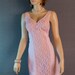 Enchanting, unbelievably soft and silky candy pink Perlon and delicate see through lace detail 1980's vintage full slip petticoat - 1183