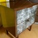 Mid Century Modern Nightstand Hand Steampunk Cogs