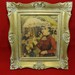 Vintage Ornate Picture Frame Woman in Red Dress