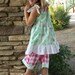 Last One 5/6 Raspberry Mint Top w/ Banded Capri's