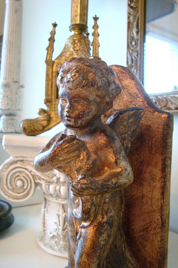 SALE Vintage Cherub Putti Statue Very Florentine SALE