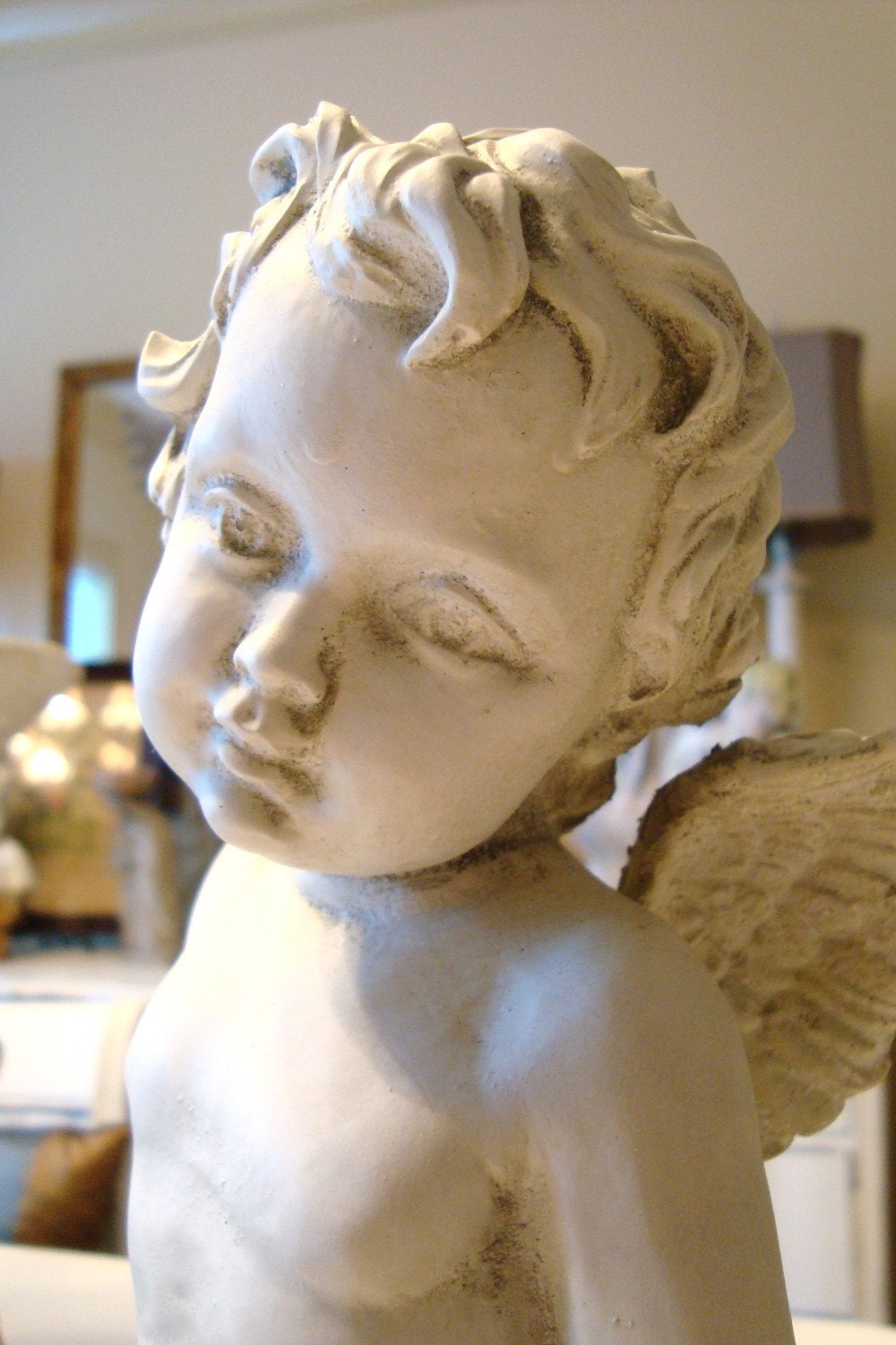 Vintage Cherub Statue