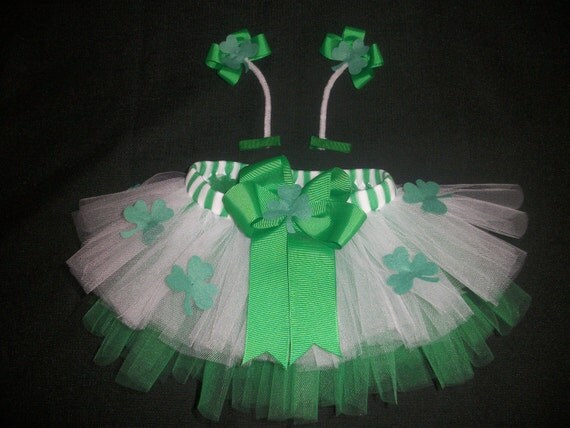 st patricks day tutu set