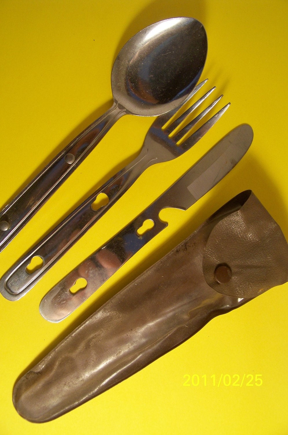 Vintage Boy Scout Camping Silverware set