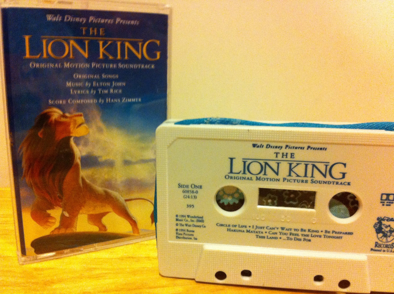 Disney Lion King Original Soundtrack Zippered Cassette Tape