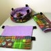 Rat/Sugar Glider/Ferret Hammock 3-piece Set - "Plaid Owls"