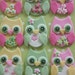 12 Fondant cupcake toppers--owl