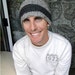 Mens crochet beanie men hat "The Brett"