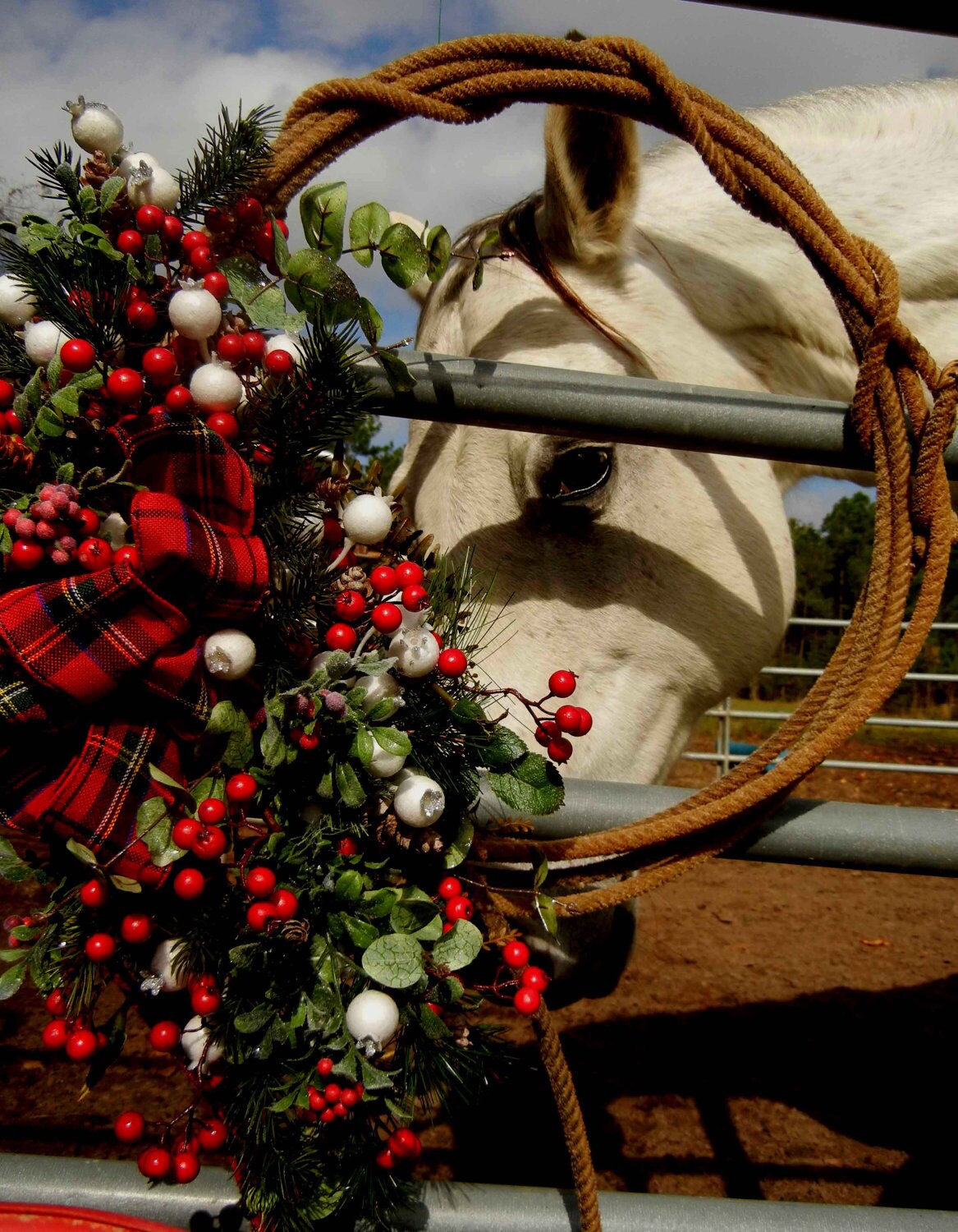 Wreath Cowboy Christmas