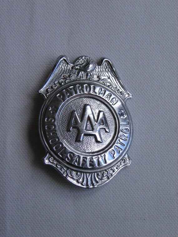 Items similar to AAA Patrolman School Safety Patrol badge on Etsy