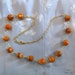 Agate Bead Necklace - Orange Red Agate Necklace, Agate Necklace, FREE SHIPPING, Orange Necklace