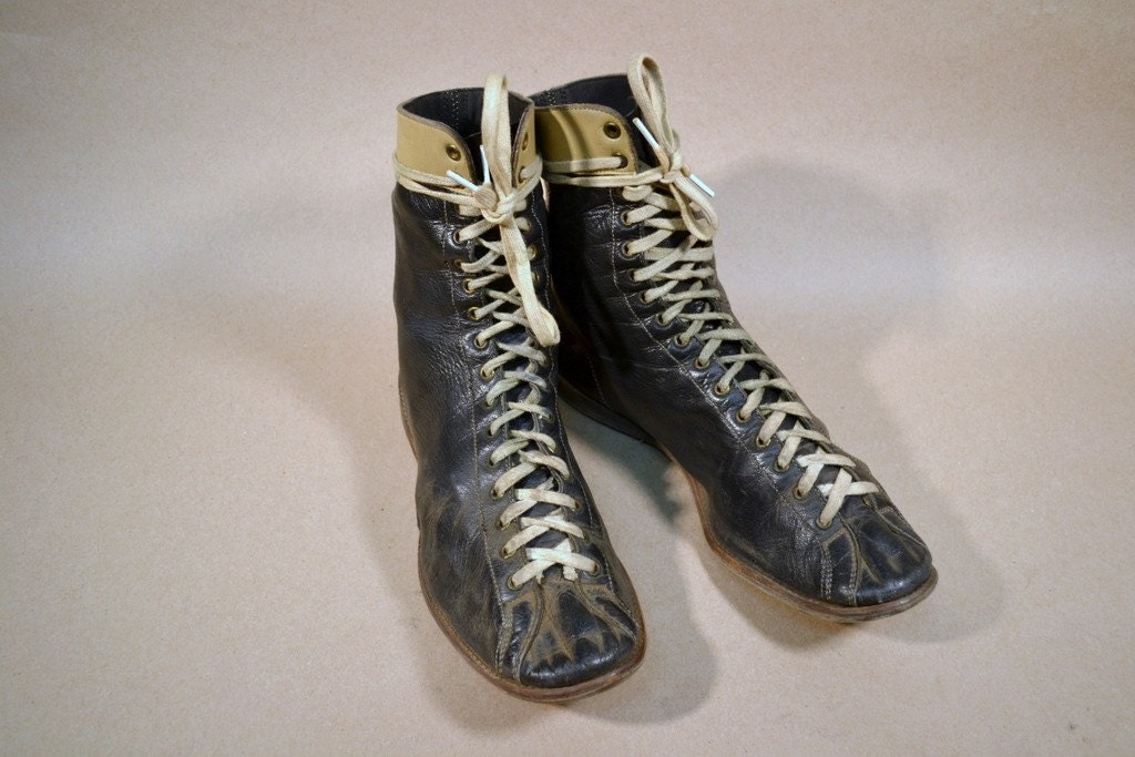 Vintage 40s/50s boxing boots shoes Brooks by MetropolisNYCVintage