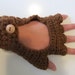 Brown Crochet Driving Gloves D41