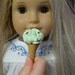 American Girl Mint Chocolate Chip Ice Cream Cone