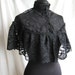 Capelet Noir, victorian, steampunk, edwardian, black lace, Somnia Romantica by Marjolein Turin