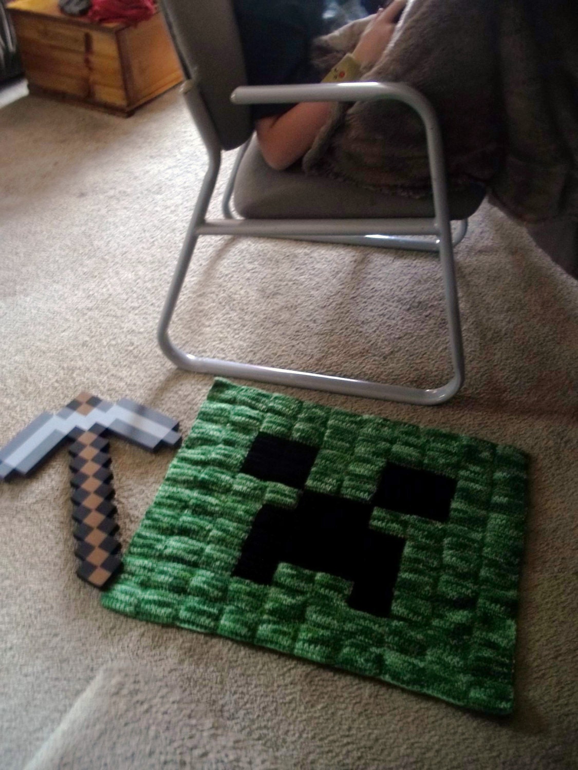 Minecraft Creeper rug