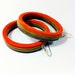Recycled Skateboard Wood Hoop Earrings