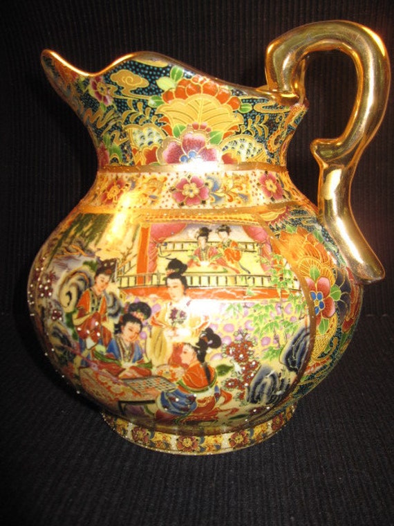 Rare Vintage Japanese Satsuma Pitcher