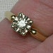 Vintage Engagement Solitaire Ring: Petite Two Tone Classic, 1950