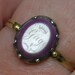 REDUCED: Regency era Ring. "Gage" An Antique Pledge of Troth, Jane Austen