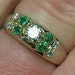 Vintage Diamond & Emerald Ring: A St Patrick's Day Engagement