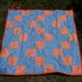 OOAK Summer Picnic Blanket with Gingham Patchwork, Quilting and handle