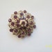 Filigree Amethyst and Seed Pearl Brooch/ Gorgeous
