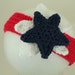 CLEARANCE SALE - Stacked Star Headband - America Patriotic- Red/White/Blue/Navy Toddlers 1-3 Years - Ready To Ship Handmade & Crocheted
