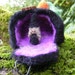 Needle Felted Witch In Her Home - Purple