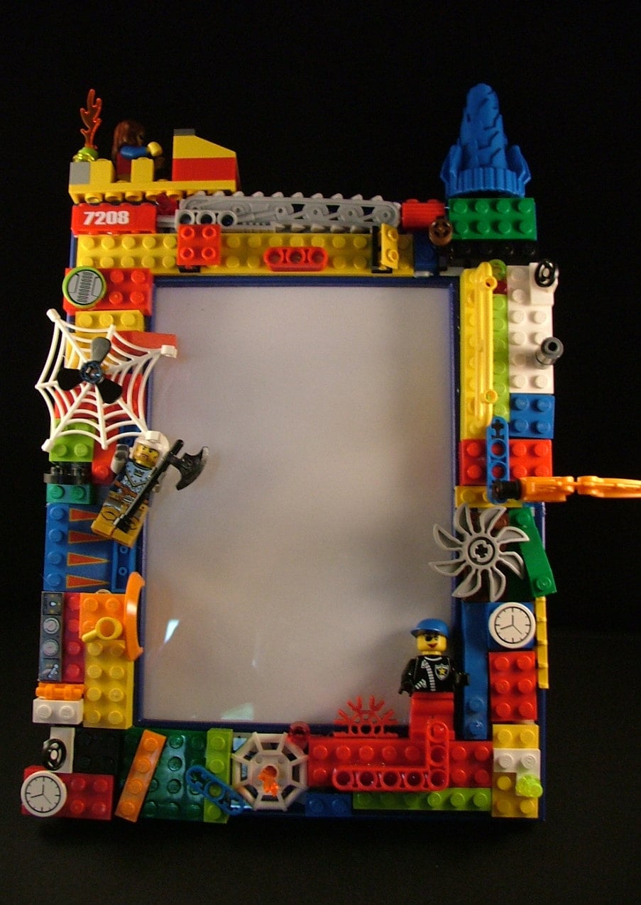 lego figures picture frame