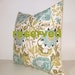 RESERVED - turquoise pillows - self-backed