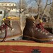 vtg. leather ALPINA hiking boots made in YUGOSLAVIA unisex womens 71/2 mens 5 1/2