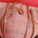 vtg. womens jute sisal shoulder bag / tote leather trim large BOHO