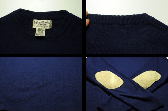 navy blue crew neck sweater