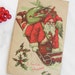 Sledding Santa Vintage Postcard Circa 1909