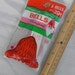6 Red Honeycomb Bells in Vintage Unopened Package