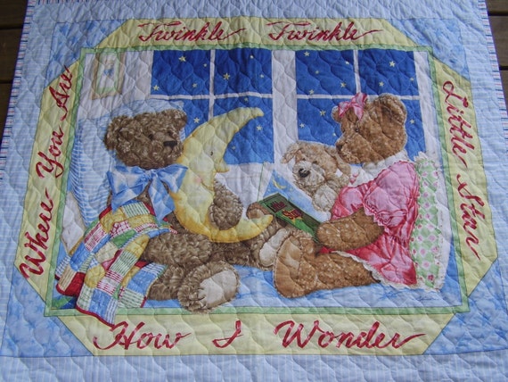 Twinkle Twinkle Little Star Teddy Bears Reversible Baby