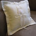 Beach Wedding Ring Bearer Pillow Seashell and Sand Dollar