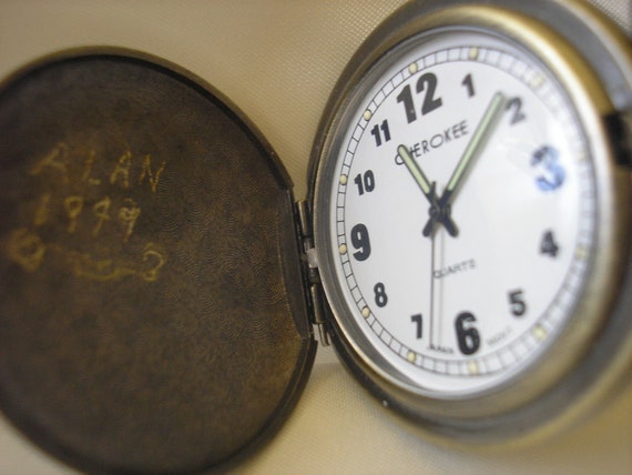 cherokee quartz pocket watch