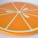 Luscious citrus orange slice hand painted Lazy Susan