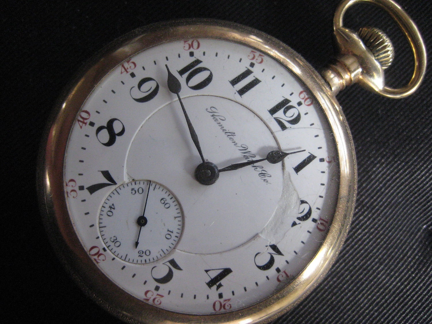 18 Size Hamilton Railroad grade Pocket Watch by WatchandClocks